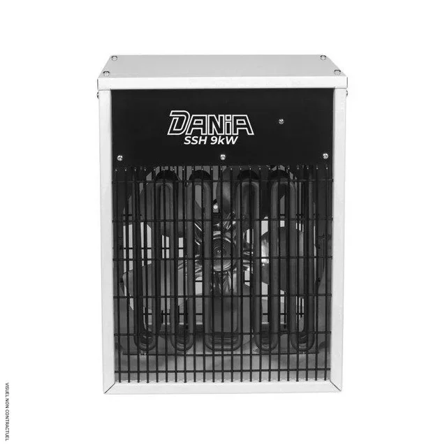 Aérotherme mural 9kW triphasé DANIA INELCO SSH9 pour halls industriels