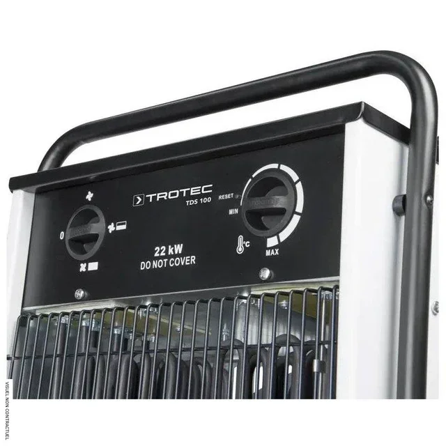 Aérotherme électrique 22kW TROTEC TDS 100 triphasé pour grand volume