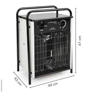 Aérotherme électrique 22kW TROTEC TDS 100 triphasé pour grand volume