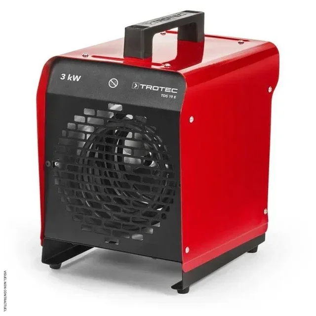 Termoventilador eléctrico portátil Trotec TDS 19 E 2000W rojo