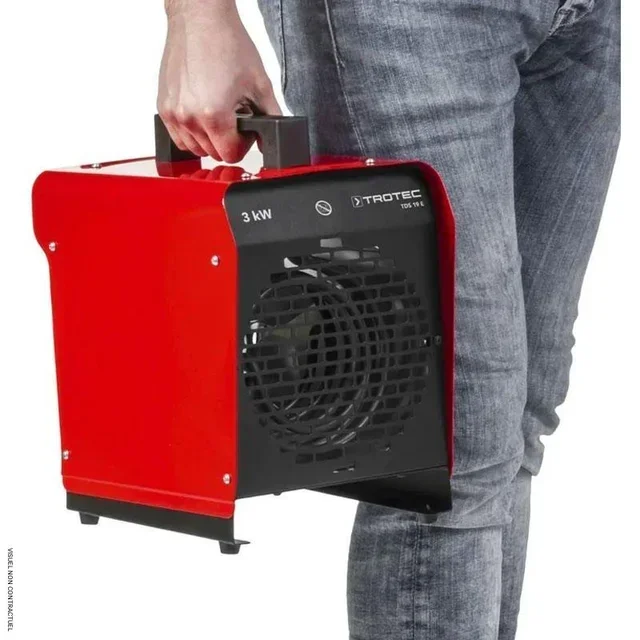 Termoventilador eléctrico portátil Trotec TDS 19 E 2000W rojo