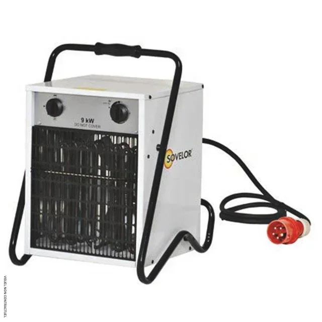 Aérotherme électrique triphasé mobile B9C Sovelor Dantherm 380V chauffage industriel