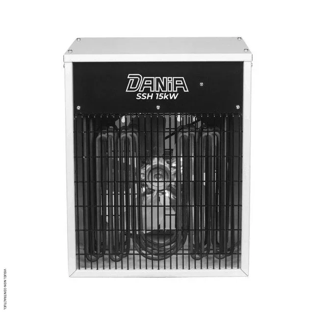 Aérotherme mural 15kW tri 400V DANIA SSH15 INELCO - Chauffage industriel silencieux