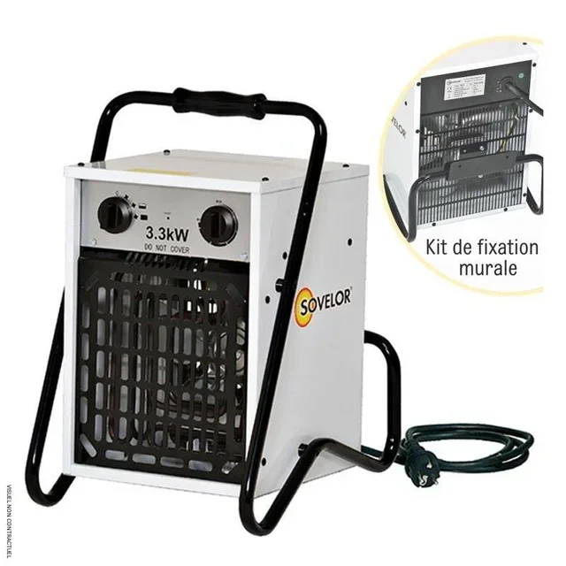 Aérotherme portable B33/S 230V avec thermostat et support mural