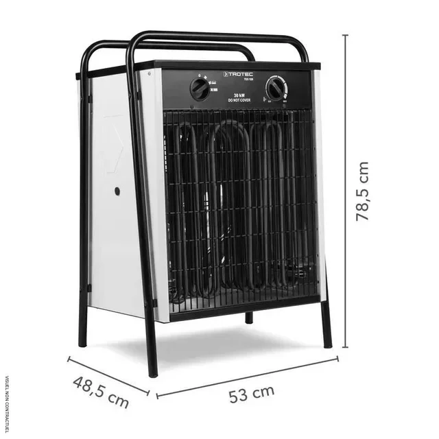 Aérotherme triphasé 30kW TDS 120 Trotec - chauffage industriel