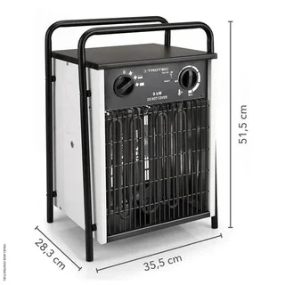 Aérotherme triphasé Trotec TDS 50 - Chauffage mobile électrique professionnel 9kW