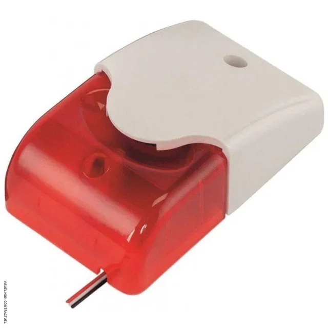 Boîtier alarme visuelle sonore armoire anti-feu batteries lithium CEMO Premium