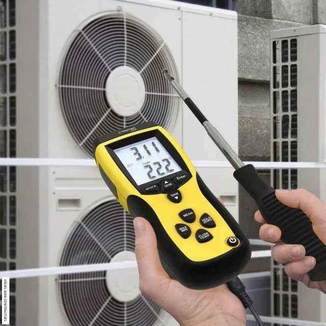 Anemômetro térmico TA300 TROTEC sonda telescópica 1m medição fluxo ar