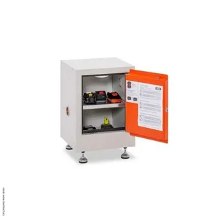 Armário à prova de fogo para armazenamento de baterias de lítio FMplus US CEMO - armazenamento seguro