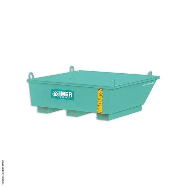 Bac à mortier 350L IMER M-35 avec 4 anneaux de levage pour chantier