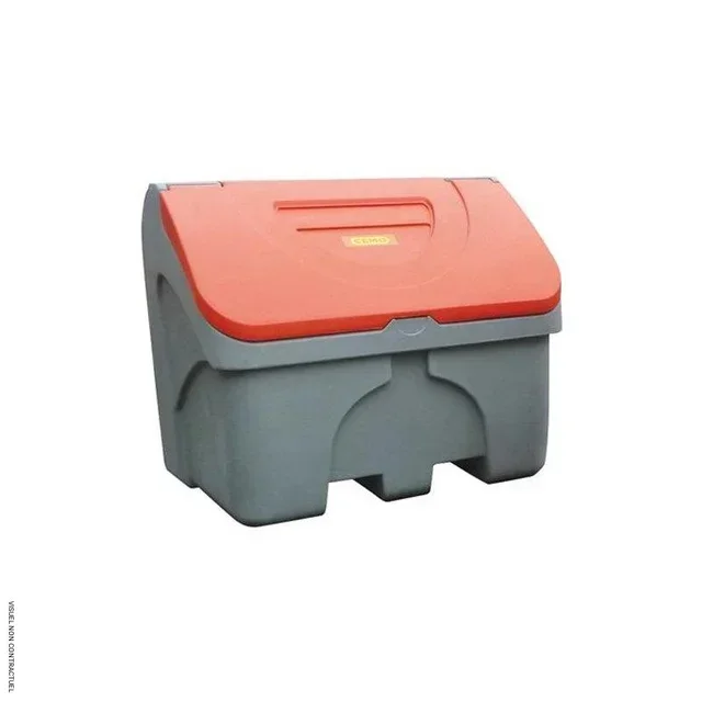 Bac à sel 400L polyéthylène passage fourches CEMO