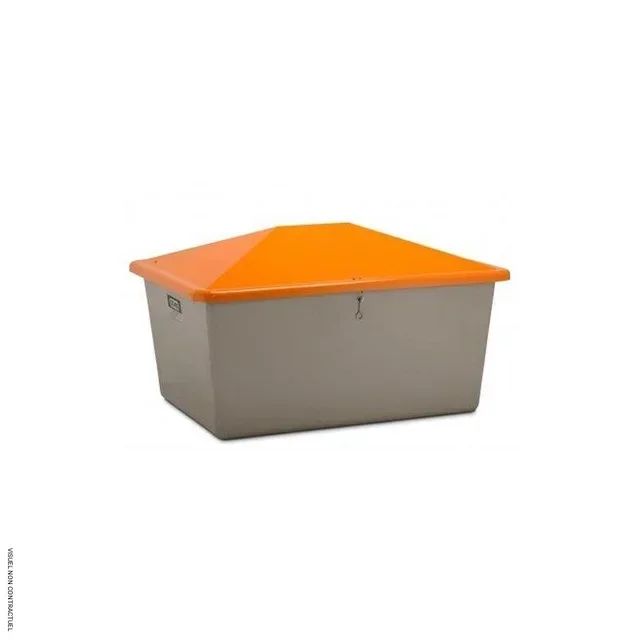 Bac à sel PFV 1500L CEMO - Stockage sable sel granulats