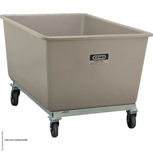 Bac PFV 200L sur roulettes - Rétention huiles/fioul CEMO