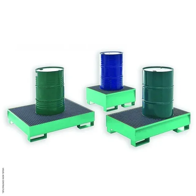 Bac rétention 4 fûts 200L VEF-4 IMER - Stockage sécurisé