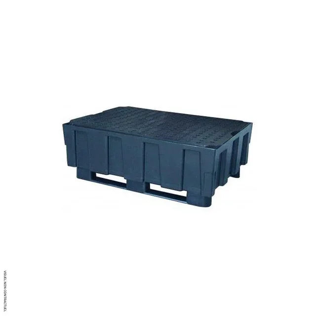 Bac rétention EURO-PE CEMO 224L caillebotis acier galvanisé stockage chimique