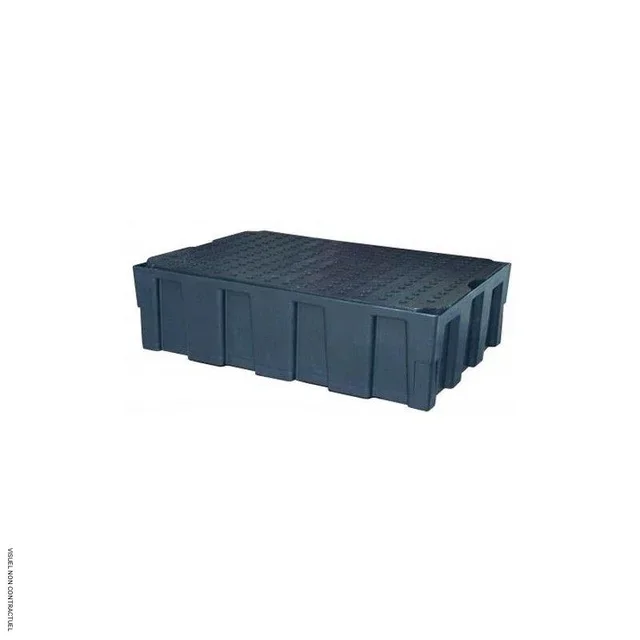 Bac rétention EURO-PE 224L caillebotis PE CEMO stockage sécurisé