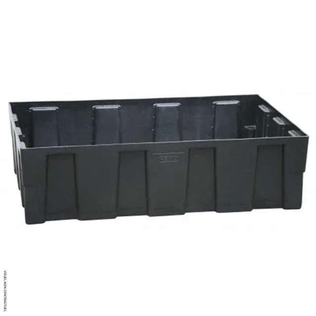 Bac de rétention EURO-PE 250L 4 pieds sans caillebotis CEMO