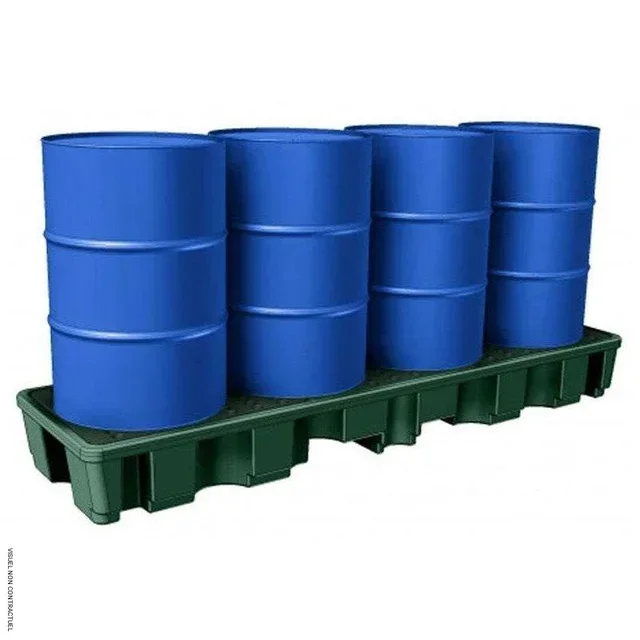 Bac de rétention PE DRUM 240/4e 4 fûts - CEMO