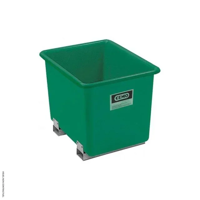 Bac rétention PFV 1100L vert + fourreaux CEMO