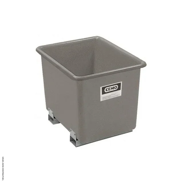 Bac de rétention PFV 1500L CEMO avec fourreaux acier galvanisé