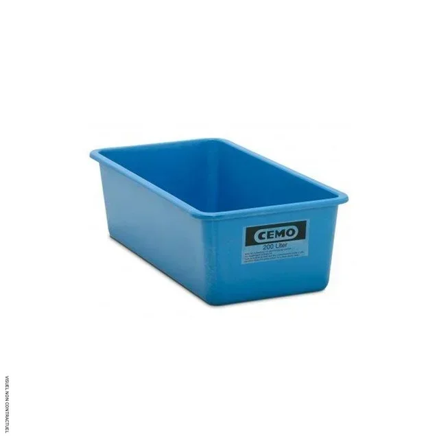 Bac de rétention PFV 200L bas bleu - CEMO - Résistant huiles et produits chimiques