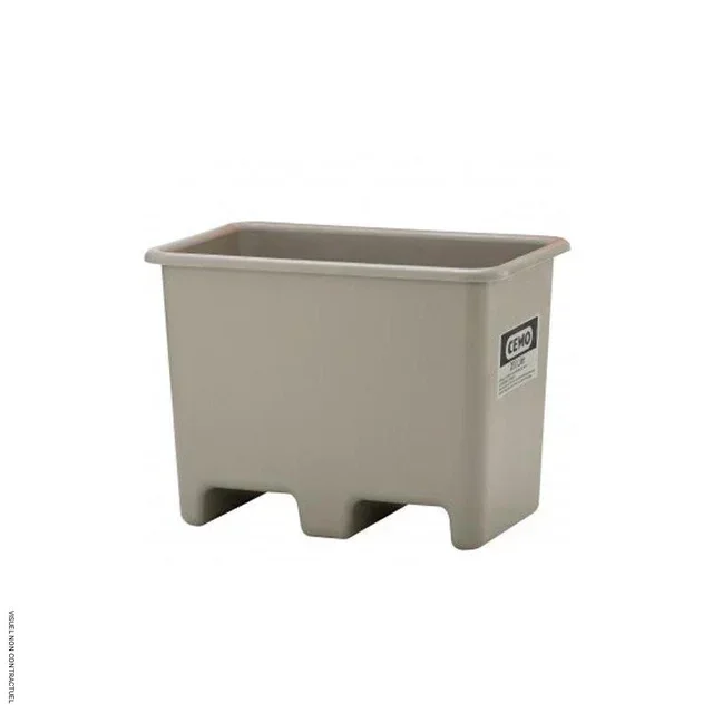 Bac rétention PFV 200L CEMO - Passage fourches intégré pour manutention industrielle