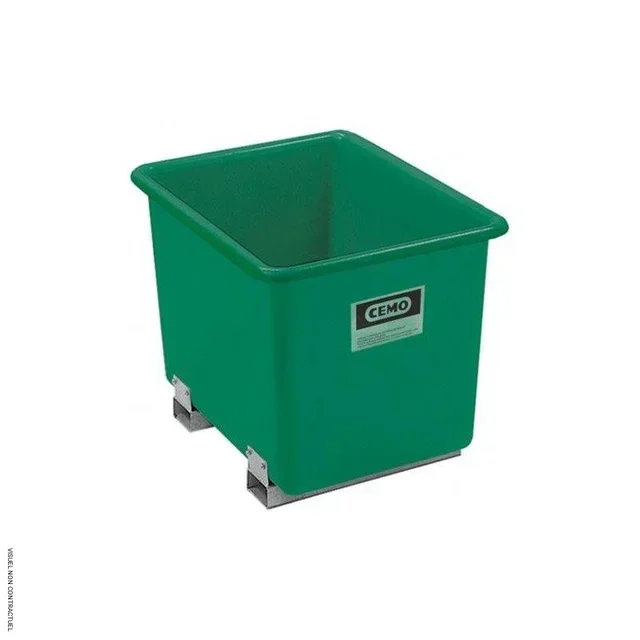 Bac rétention PFV 300L CEMO avec fourreaux pour huiles et produits chimiques