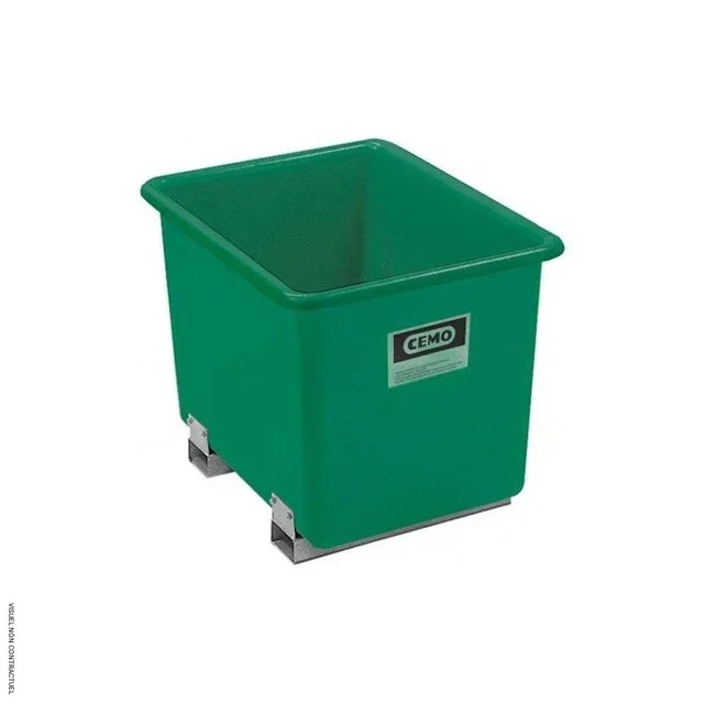 Bac de rétention PFV 550L avec fourreaux CEMO pour stockage liquides dangereux
