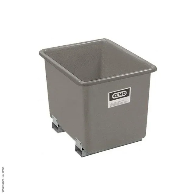 Bac rétention PFV 700L CEMO - Résistant huiles chimiques fourreaux