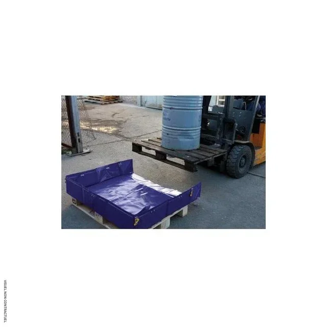 Bac rétention souple 300L CEMO 12/12 PES/PVC stockage sécurisé