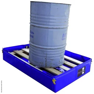 Flexible Auffangwanne CEMO 8/12 für 2 bis 4 Fässer - PE/PVC