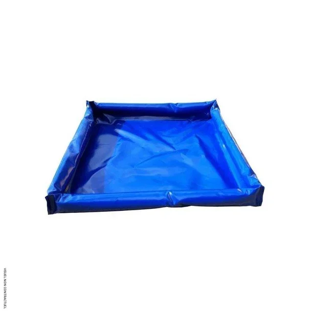 Bac de rétention souple PVC bords mousses CEMO 900g/m² atelier chantier