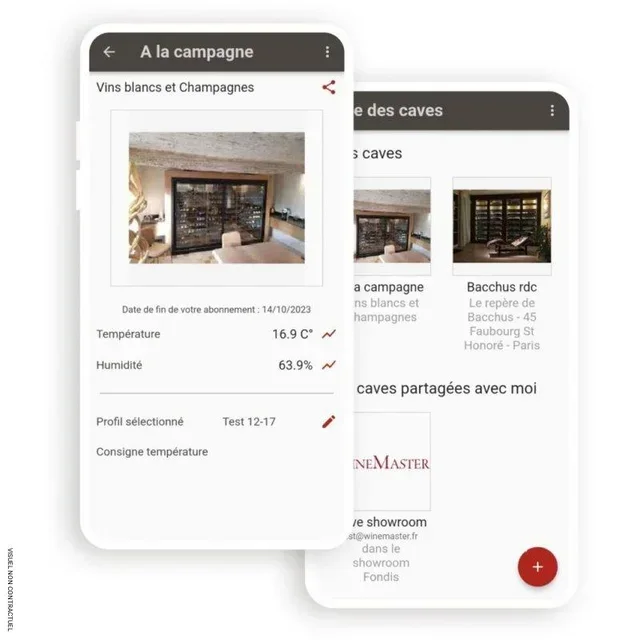Boîtier connecté WineMaster - Contrôle température et humidité cave à vin