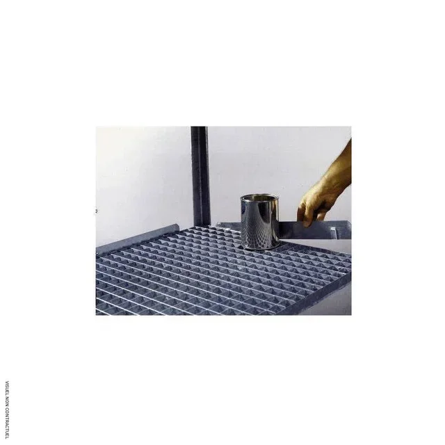 Bordures caillebotis galvanisées à emboîter - Lot 4 pièces CEMO