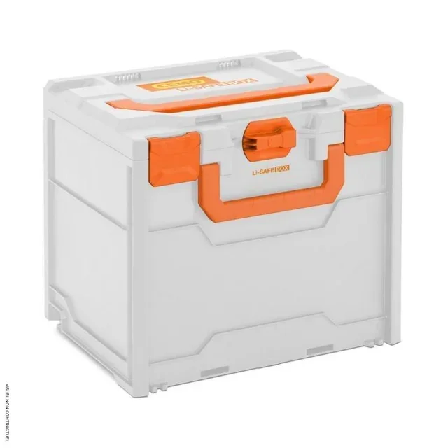 Caixa à prova de fogo para baterias Li-Safe 3-S ADR CEMO PEHD empilhável 5-6 kg