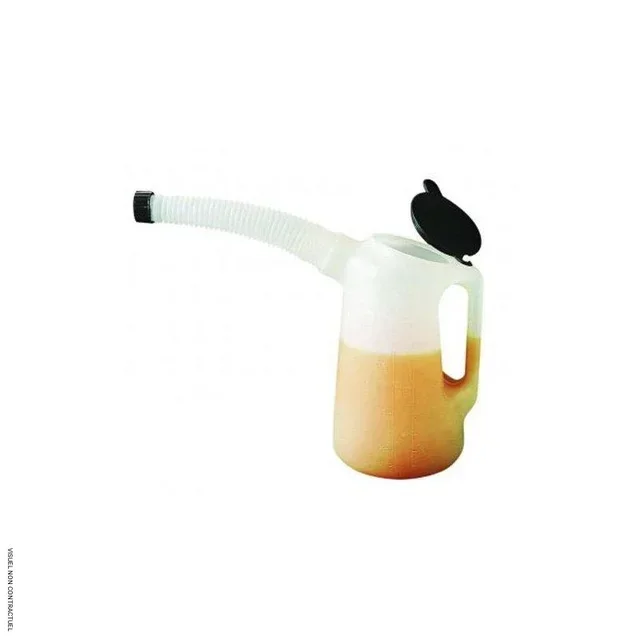 Broc doseur 1L CEMO pour lubrifiants et eau - bec verseur flexible