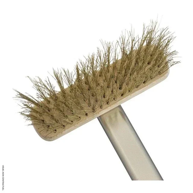 Cepillo de Piedra y Latón para Horno de Pizza VULCANO - Limpieza de Piedra Pizza con Cerdas de Latón