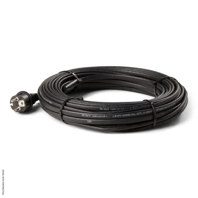 Câble chauffant antigel FrostSafe 246W 18,5m thermostat intégré HEATCOM