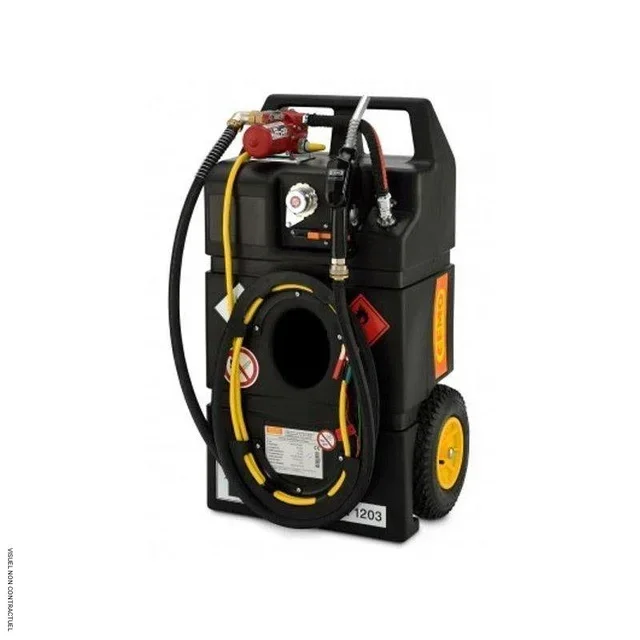 Caddy essence 95L ADR pompe 12V CEMO - Ravitailleur mobile antidéflagrant professionnel