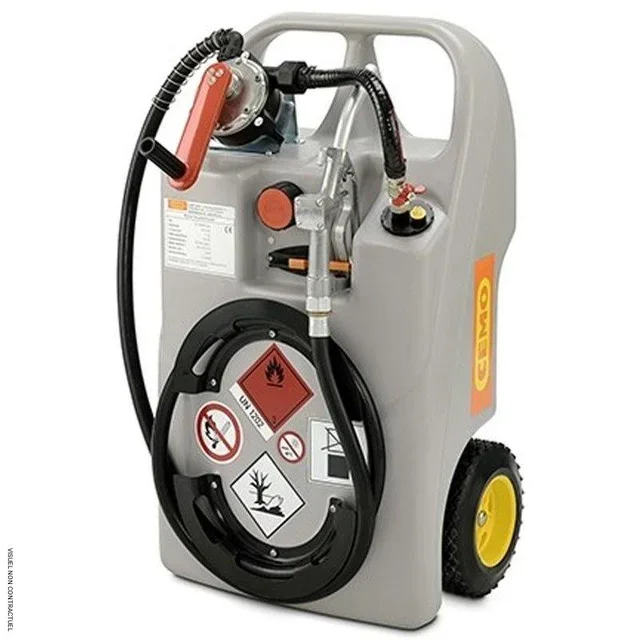 Caddy gasoil 60L CEMO pompe manuelle rotative ADR