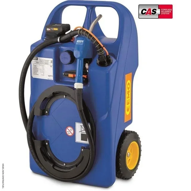 Caddy mobile AdBlue 100L pompe batterie 18V CEMO