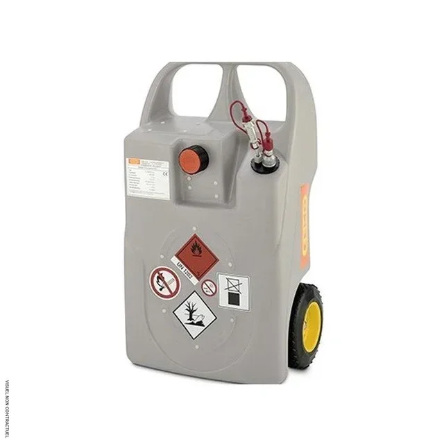 Caddy ravitailleur 60L gasoil GNR générateur CEMO avec pistolet automatique