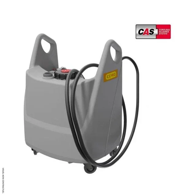 Caddy ravitailleur huile 130L pompe 18V CEMO professionnel mobile