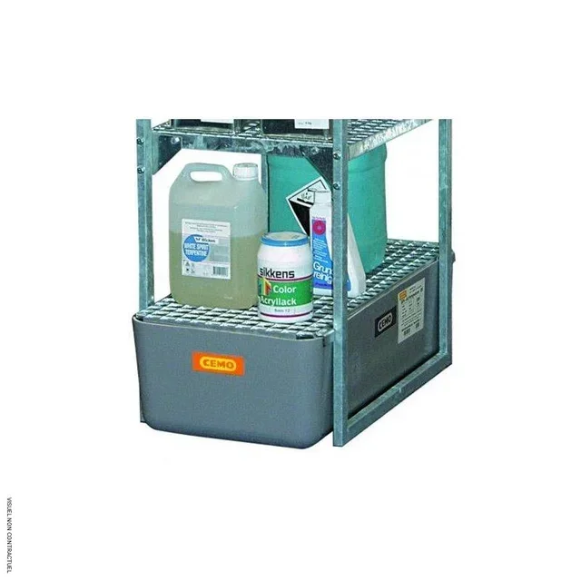 Caillebotis galvanisé bac rétention CEMO 1er niveau