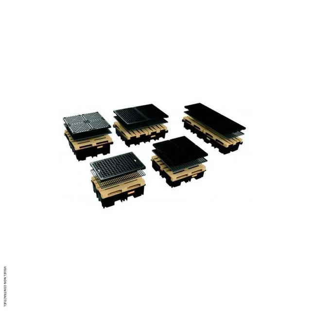 Griglia in PE per pallet di contenimento CEMO 220/2 - circolazione sicura