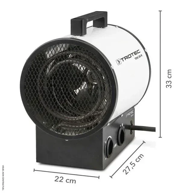 Canon à air chaud électrique 400V TDS 30 R Trotec pour atelier et chantier