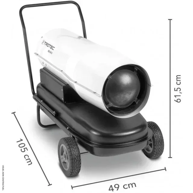 Canon à air chaud fioul 60kW IDE 60 D TROTEC combustion directe