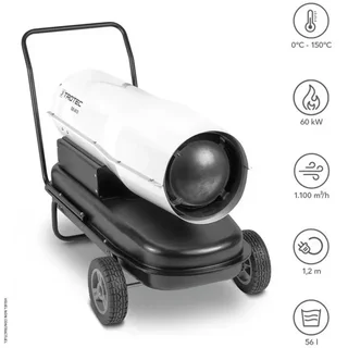 Canon à air chaud fioul 60kW IDE 60 D TROTEC combustion directe