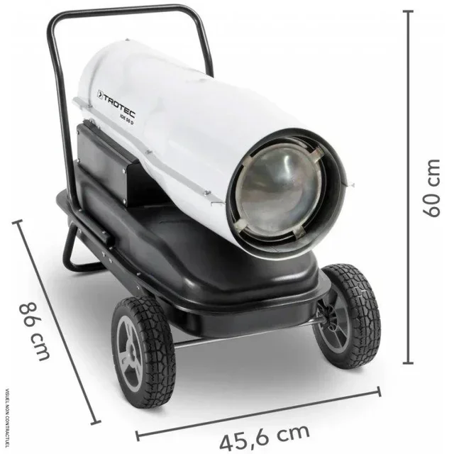 Canon à air chaud fioul IDE 50 D 49kW TROTEC professionnel chantier