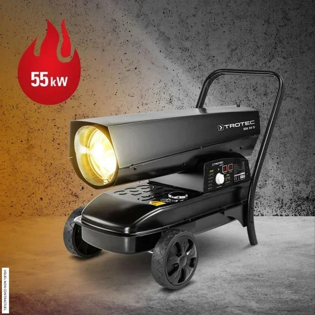 Canon à chaleur fioul 55 kW IDX 50 D TROTEC - chauffage mobile chantier